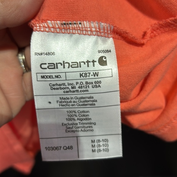 Carhartt Loose Fit patch pocket logo,side seam, crewneck,tagless neck, T-shirt - Picture 7 of 9